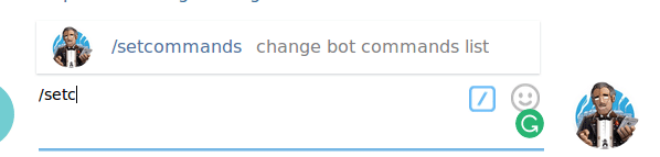 telegram botfather set command