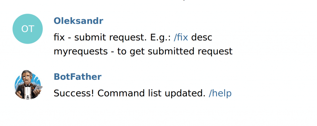 Furbot Command List