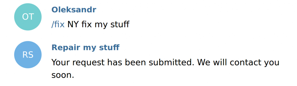 execute bot fix command