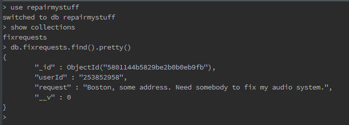 check bot state in mongodb