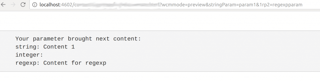 sling models request parameter regular expression