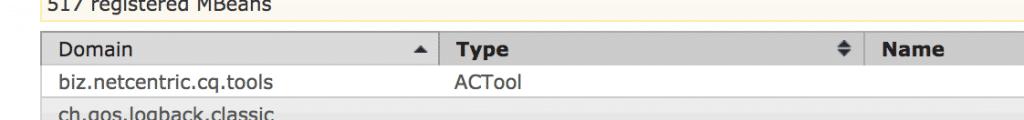 ACTool jmx interface