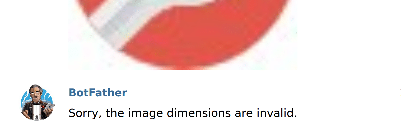 telegram chatbot set userpic wrong dimensions